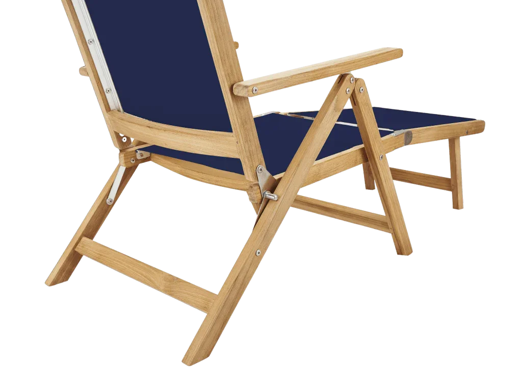 Aquitania Teak Patio Folding Lounge Deck Chair-Outdoor Lounge Chairs-HiTeak-LOOMLAN