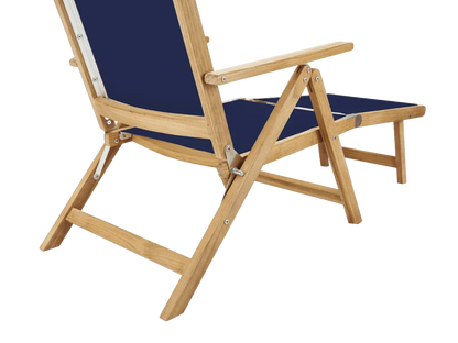 Aquitania Teak Patio Folding Lounge Deck Chair-Outdoor Lounge Chairs-HiTeak-LOOMLAN