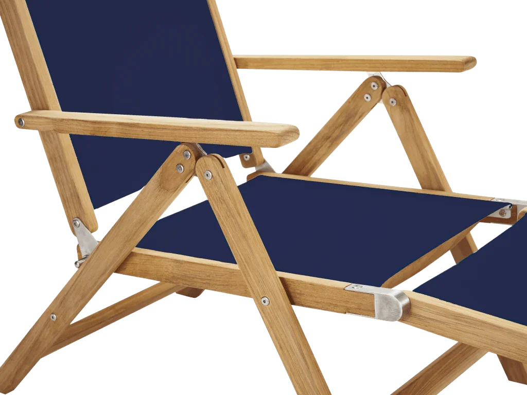 Aquitania Teak Patio Folding Lounge Deck Chair-Outdoor Lounge Chairs-HiTeak-LOOMLAN