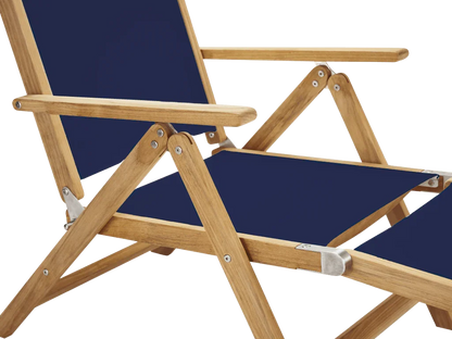 Aquitania Teak Patio Folding Lounge Deck Chair-Outdoor Lounge Chairs-HiTeak-LOOMLAN