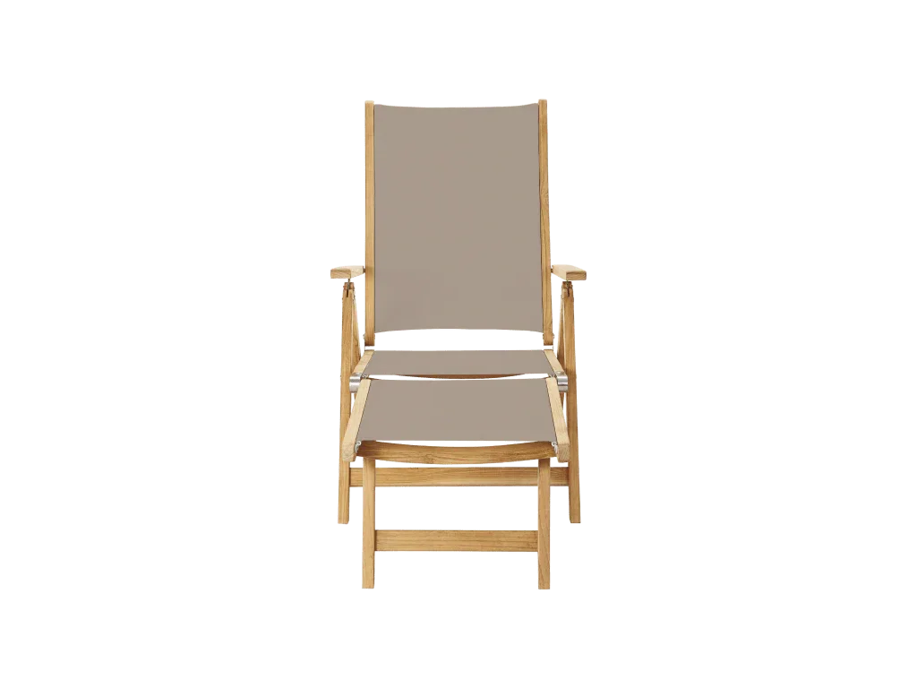 Aquitania Teak Patio Folding Lounge Deck Chair-Outdoor Lounge Chairs-HiTeak-LOOMLAN