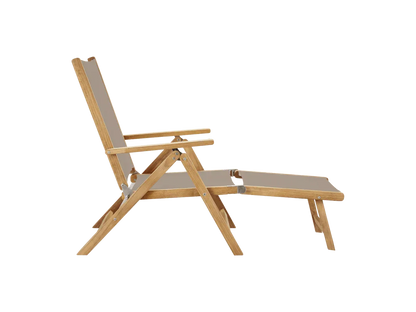Aquitania Teak Patio Folding Lounge Deck Chair-Outdoor Lounge Chairs-HiTeak-LOOMLAN