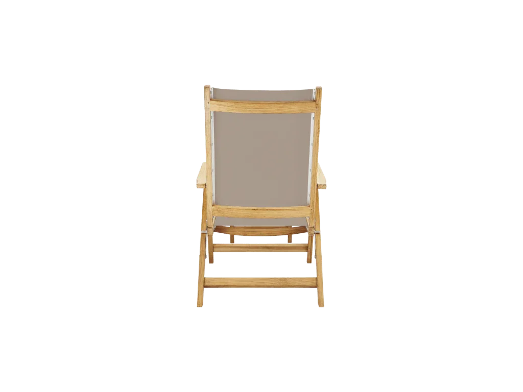 Aquitania Teak Patio Folding Lounge Deck Chair-Outdoor Lounge Chairs-HiTeak-LOOMLAN