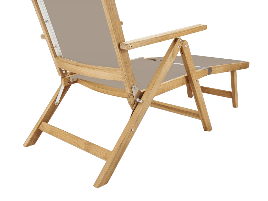 Aquitania Teak Patio Folding Lounge Deck Chair-Outdoor Lounge Chairs-HiTeak-LOOMLAN
