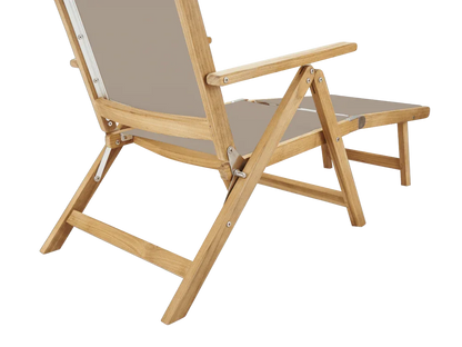 Aquitania Teak Patio Folding Lounge Deck Chair-Outdoor Lounge Chairs-HiTeak-LOOMLAN