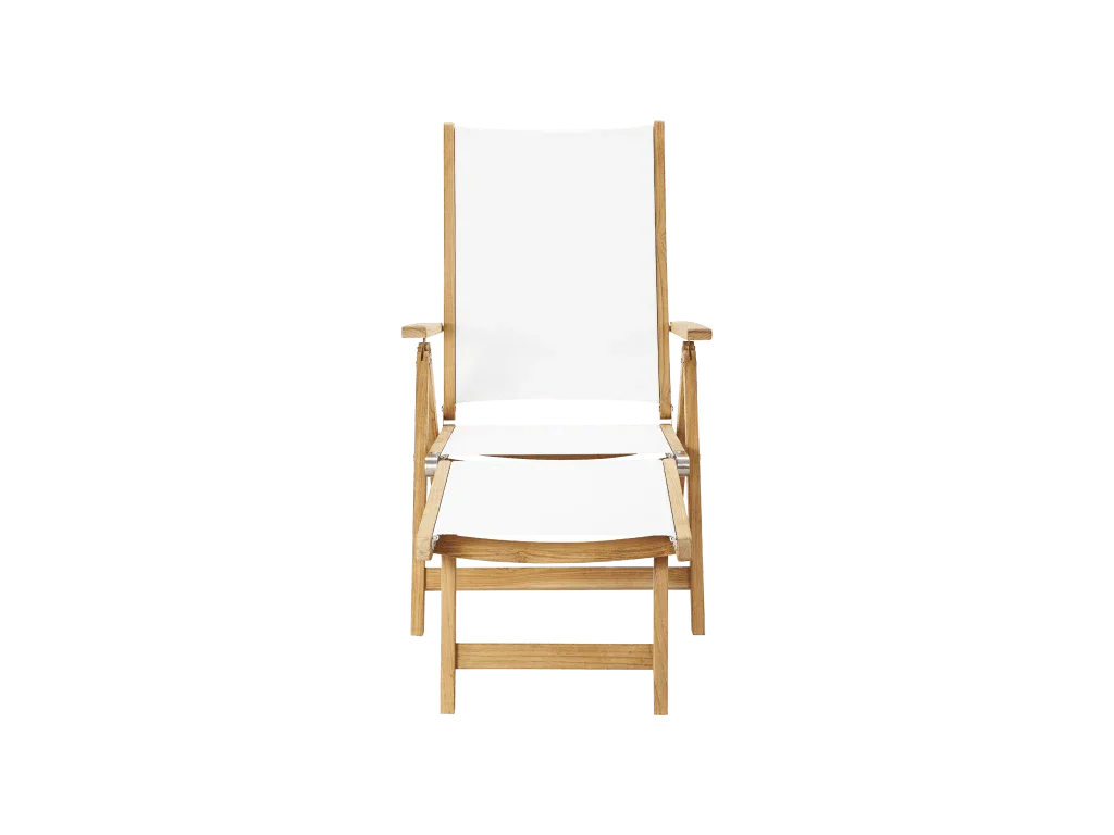Aquitania Teak Patio Folding Lounge Deck Chair-Outdoor Lounge Chairs-HiTeak-LOOMLAN