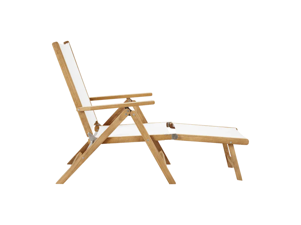 Aquitania Teak Patio Folding Lounge Deck Chair-Outdoor Lounge Chairs-HiTeak-LOOMLAN