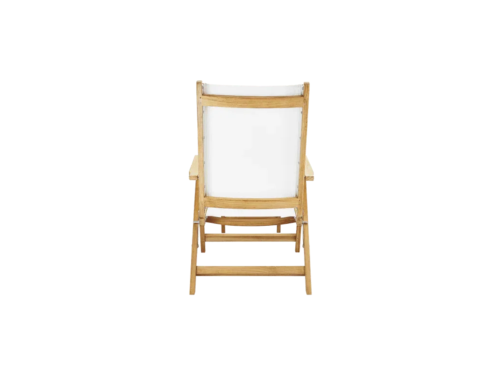 Aquitania Teak Patio Folding Lounge Deck Chair-Outdoor Lounge Chairs-HiTeak-LOOMLAN