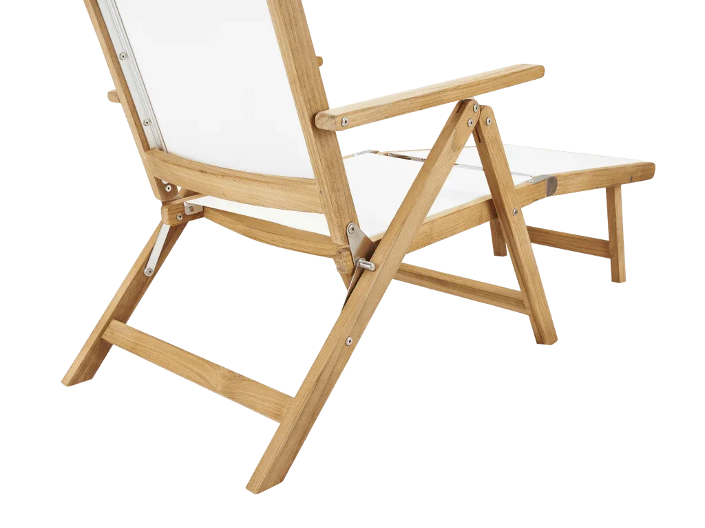 Aquitania Teak Patio Folding Lounge Deck Chair-Outdoor Lounge Chairs-HiTeak-LOOMLAN