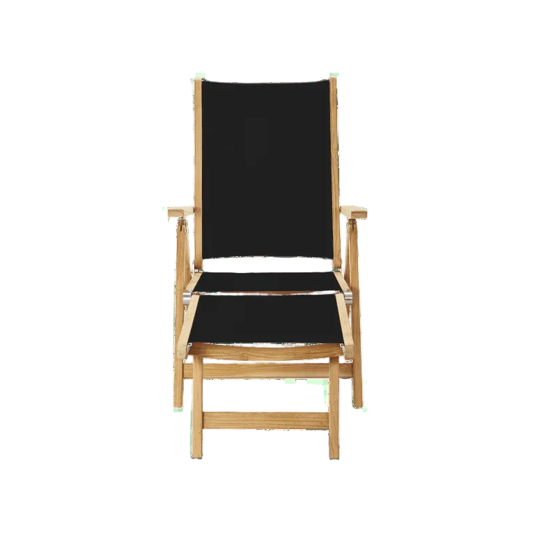 Aquitania Teak Patio Folding Lounge Deck Chair-Outdoor Lounge Chairs-HiTeak-LOOMLAN