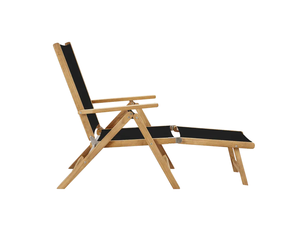 Aquitania Teak Patio Folding Lounge Deck Chair-Outdoor Lounge Chairs-HiTeak-LOOMLAN