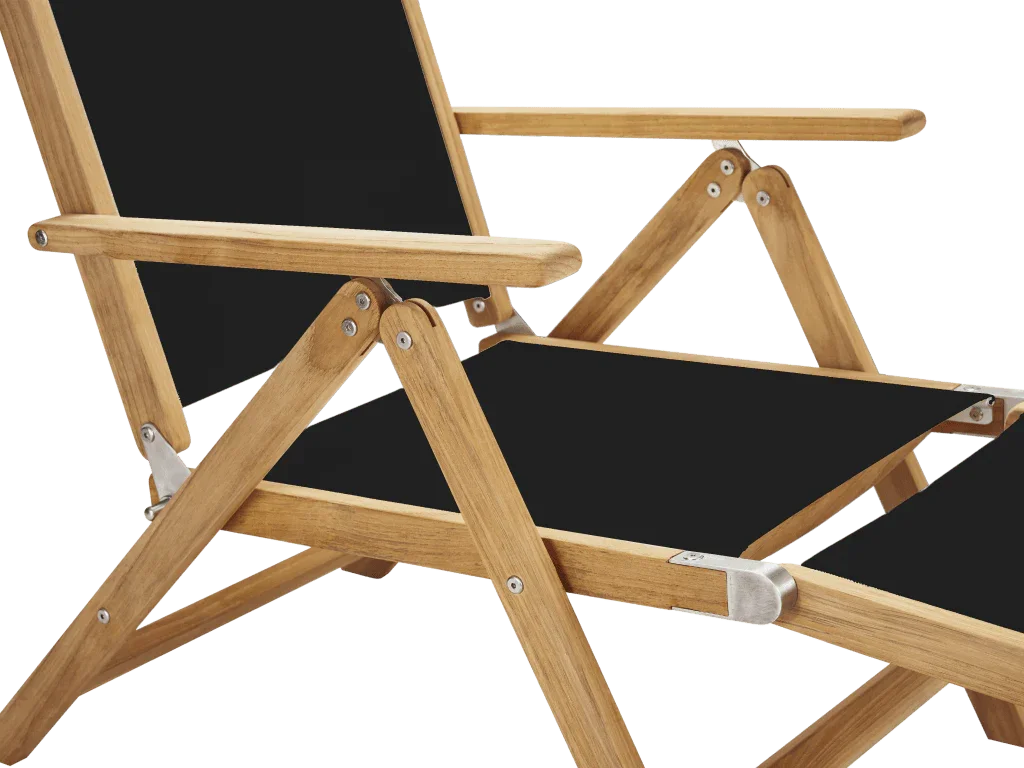 Aquitania Teak Patio Folding Lounge Deck Chair-Outdoor Lounge Chairs-HiTeak-LOOMLAN
