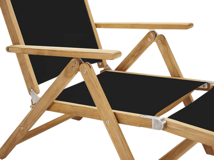 Aquitania Teak Patio Folding Lounge Deck Chair-Outdoor Lounge Chairs-HiTeak-LOOMLAN