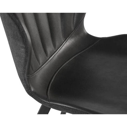 Arabella Leather Armless Dining Chair - LOOMLAN - SUNPAN - Dining Chairs