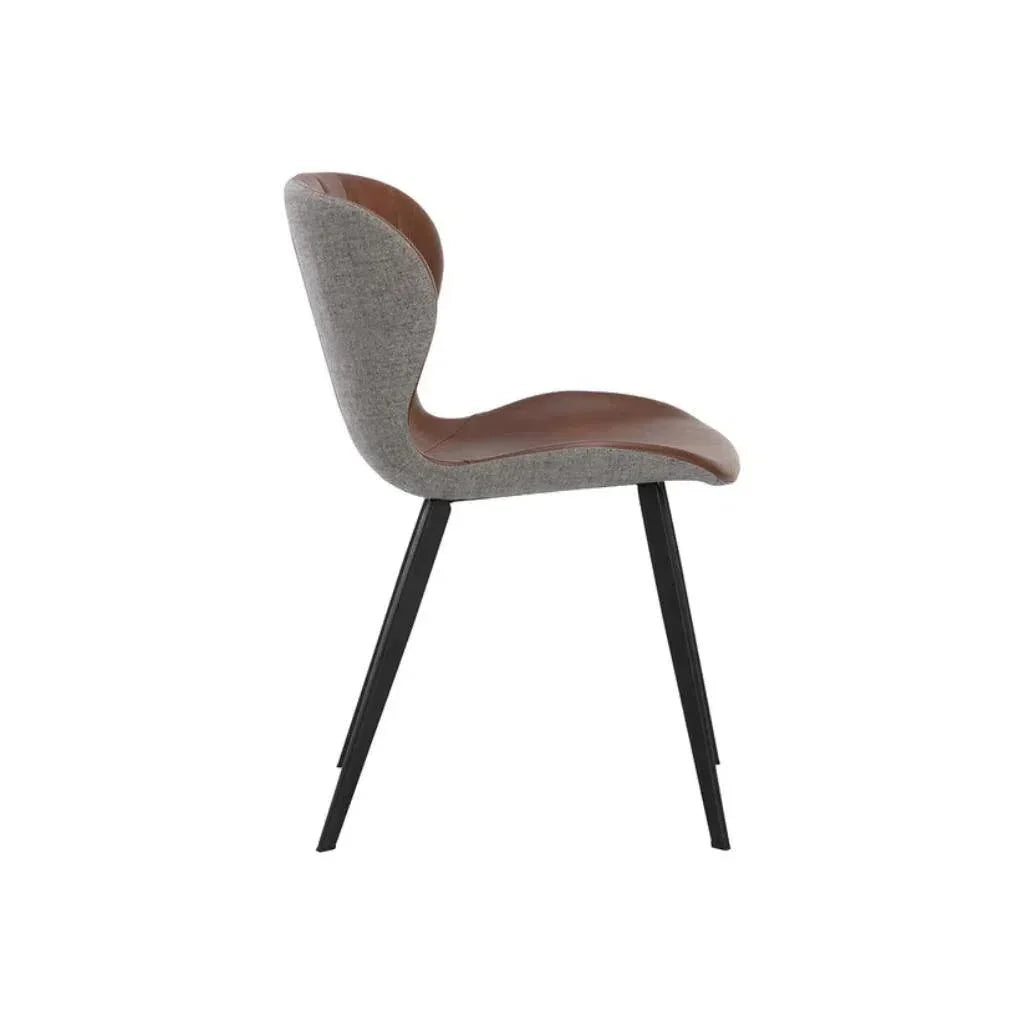 Arabella Leather Armless Dining Chair - LOOMLAN - SUNPAN - Dining Chairs