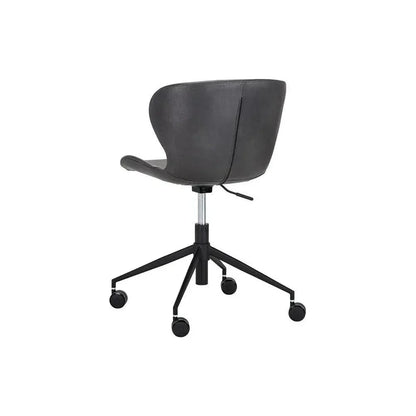 Arabella Leather Armless Office Chair-Office Chairs-SUNPAN-LOOMLAN