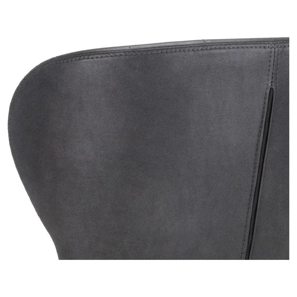 Arabella Leather Armless Office Chair-Office Chairs-SUNPAN-LOOMLAN