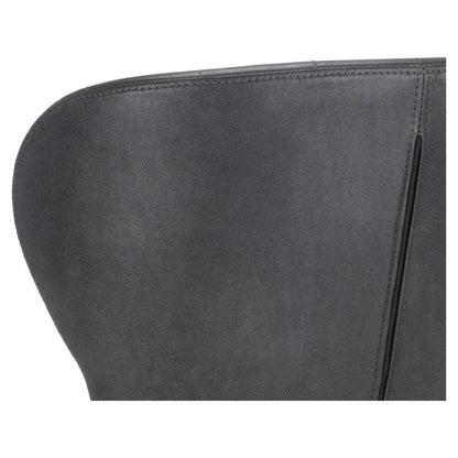 Arabella Leather Armless Office Chair-Office Chairs-SUNPAN-LOOMLAN