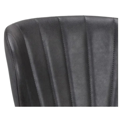 Arabella Leather Armless Office Chair-Office Chairs-SUNPAN-LOOMLAN