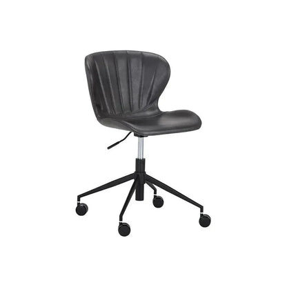 Arabella Leather Armless Office Chair-Office Chairs-SUNPAN-Bravo Portabella-LOOMLAN