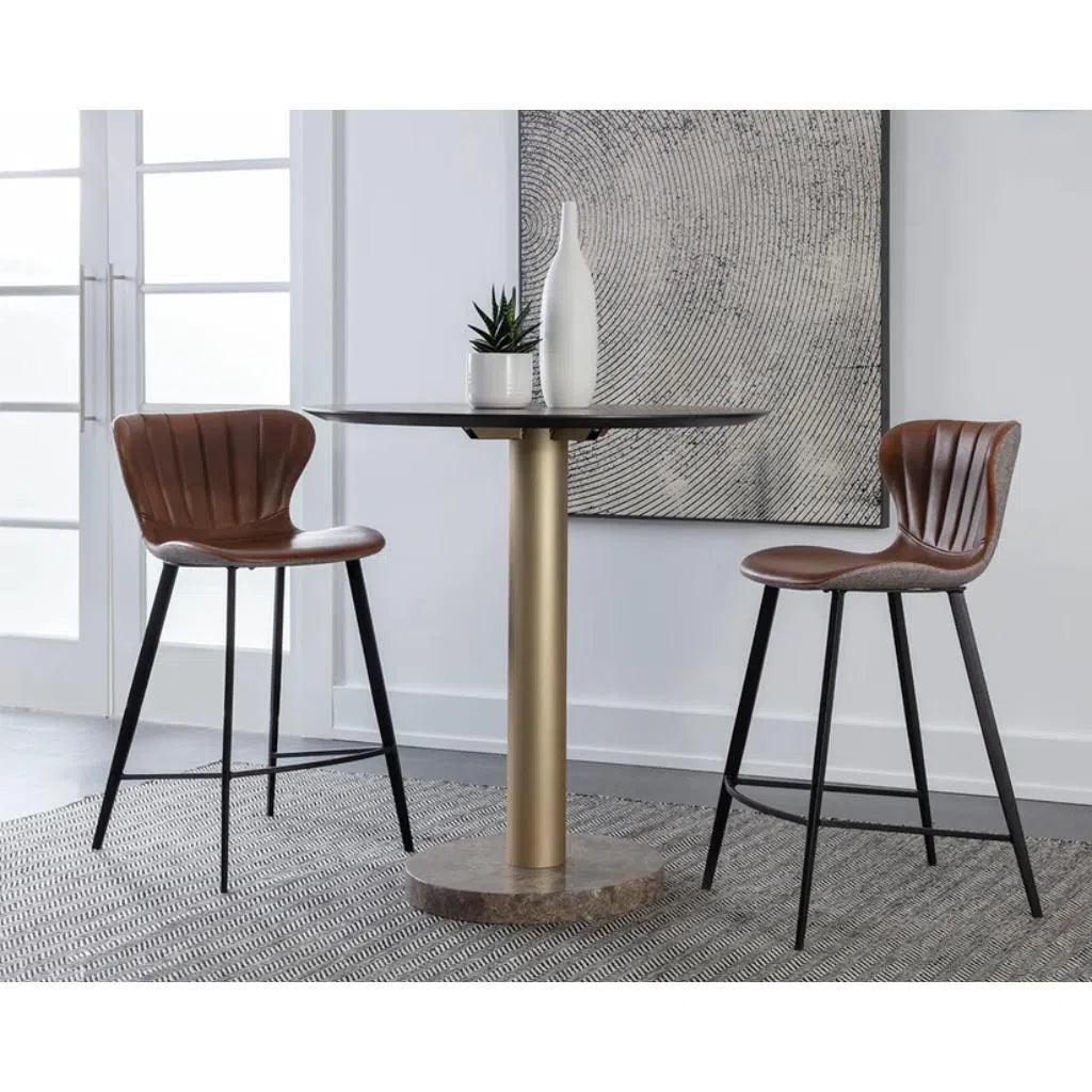 Arabella Leather Counter Stool - LOOMLAN - SUNPAN - Counter Stools
