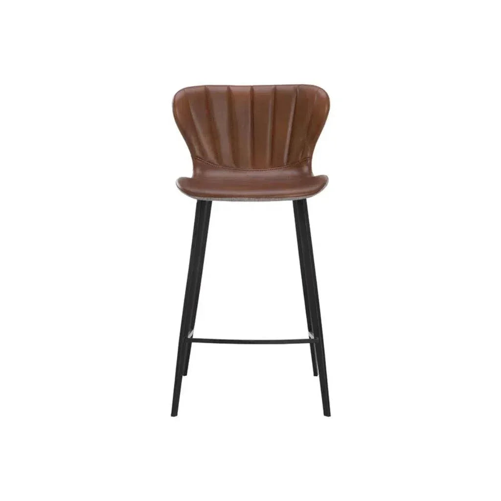 Arabella Leather Counter Stool - LOOMLAN - SUNPAN - Counter Stools