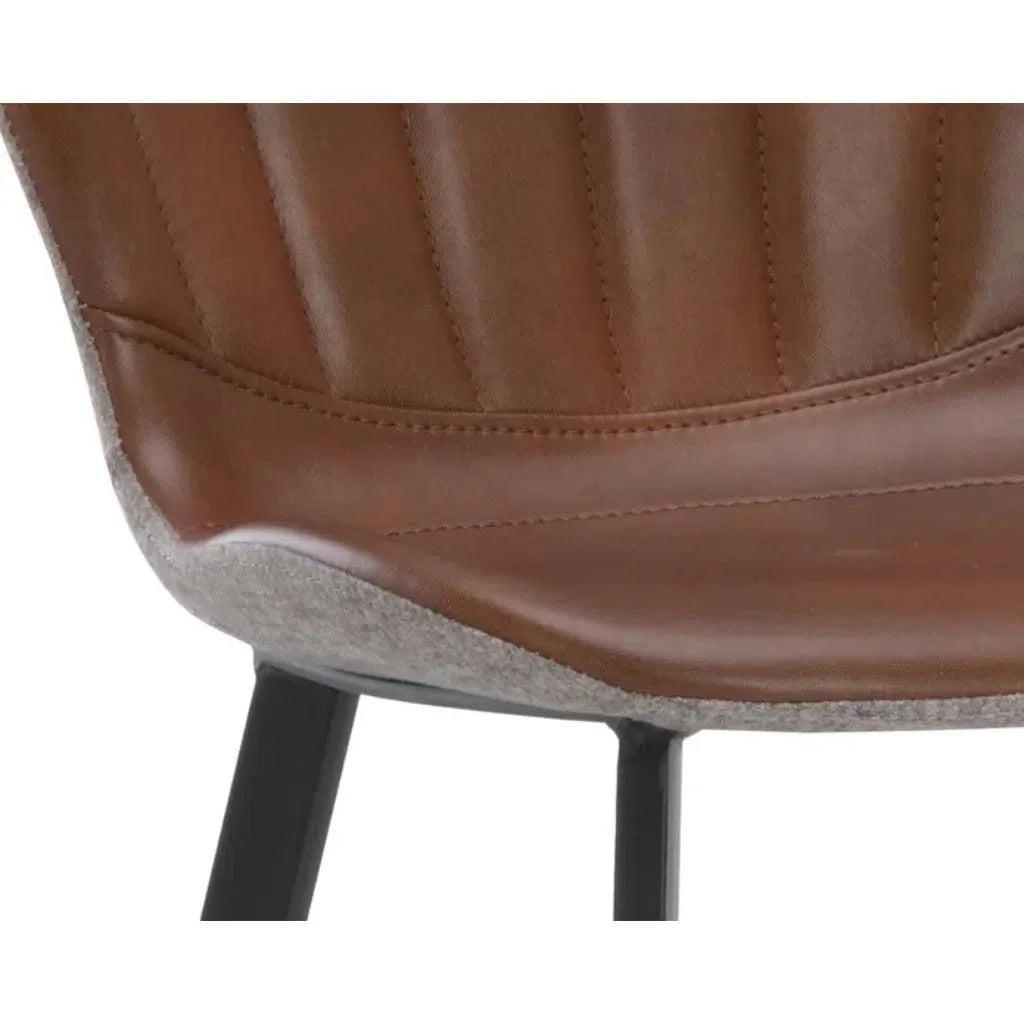 Arabella Leather Counter Stool - LOOMLAN - SUNPAN - Counter Stools