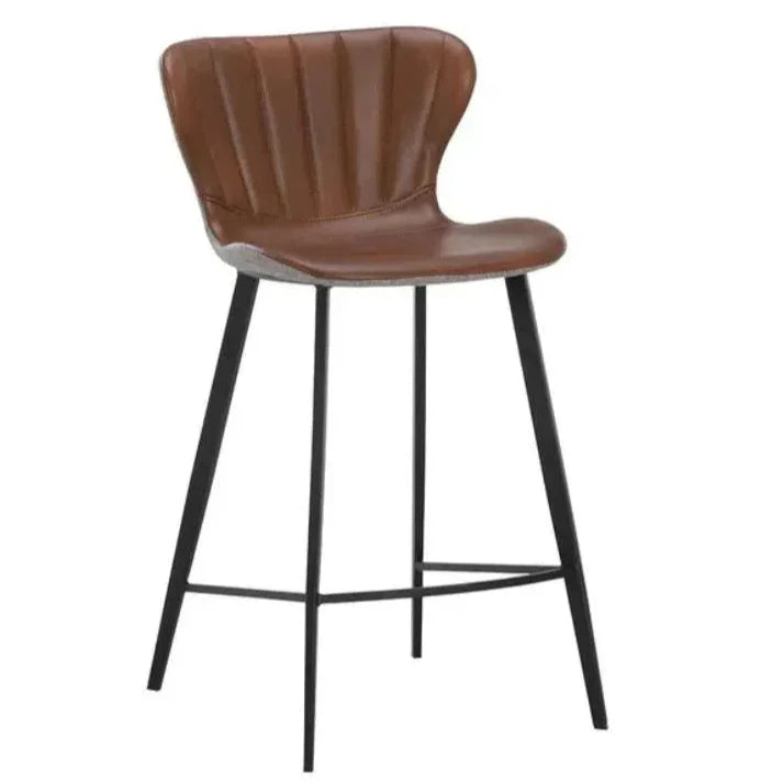 Arabella Leather Counter Stool - LOOMLAN - SUNPAN - Counter Stools