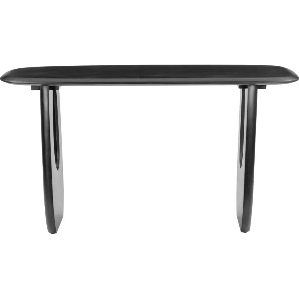 Arasan Wood Black Geometric Console Table - LOOMLAN - Zuo Modern - Console Tables
