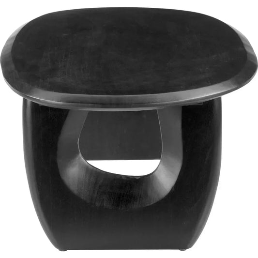 Arasan Wood Black Oval Coffee Table - LOOMLAN - Zuo Modern - Coffee Tables