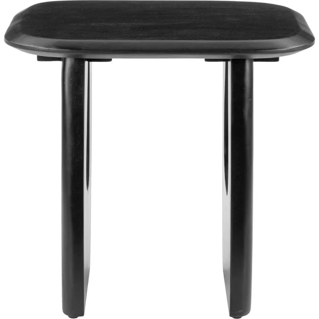 Arasan Wood Black Rectangular Accent Table - LOOMLAN - Zuo Modern - Side Tables