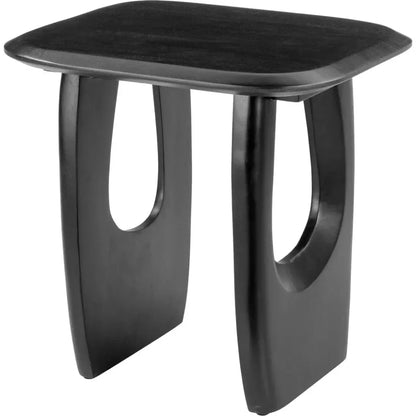 Arasan Wood Black Rectangular Accent Table - LOOMLAN - Zuo Modern - Side Tables