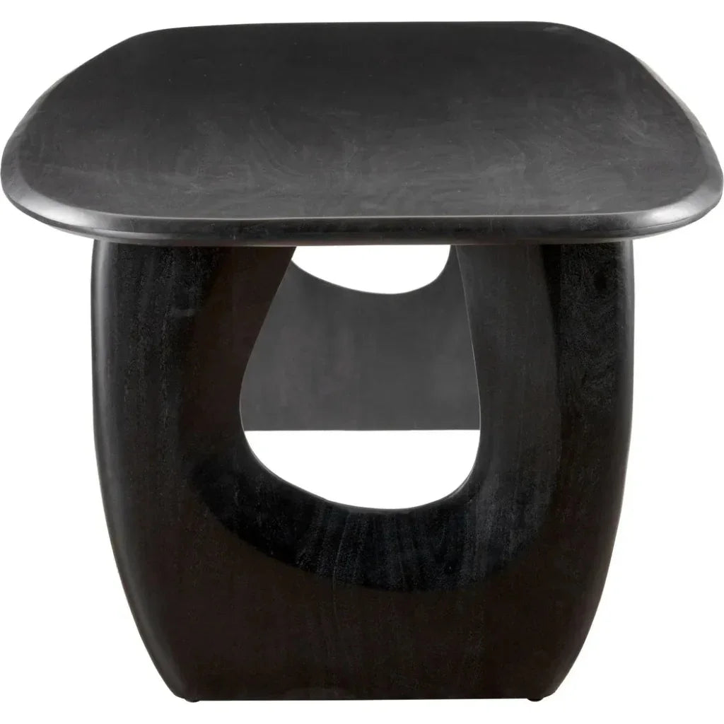 Arasan Wood Black Rectangular Dining Table-Dining Tables-Zuo Modern-LOOMLAN