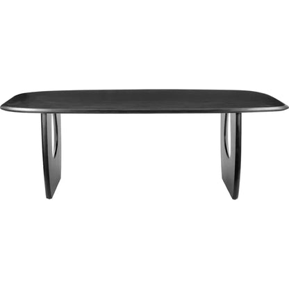 Arasan Wood Black Rectangular Dining Table-Dining Tables-Zuo Modern-LOOMLAN