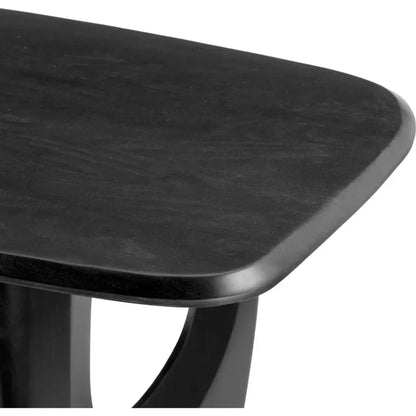 Arasan Wood Black Rectangular Dining Table-Dining Tables-Zuo Modern-LOOMLAN