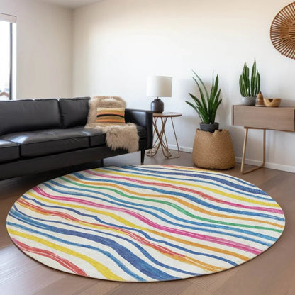 Arayndra Ivory Washable Indoor - Outdoor Rug - LOOMLAN - LOOMLAN Rugs - Outdoor Rugs