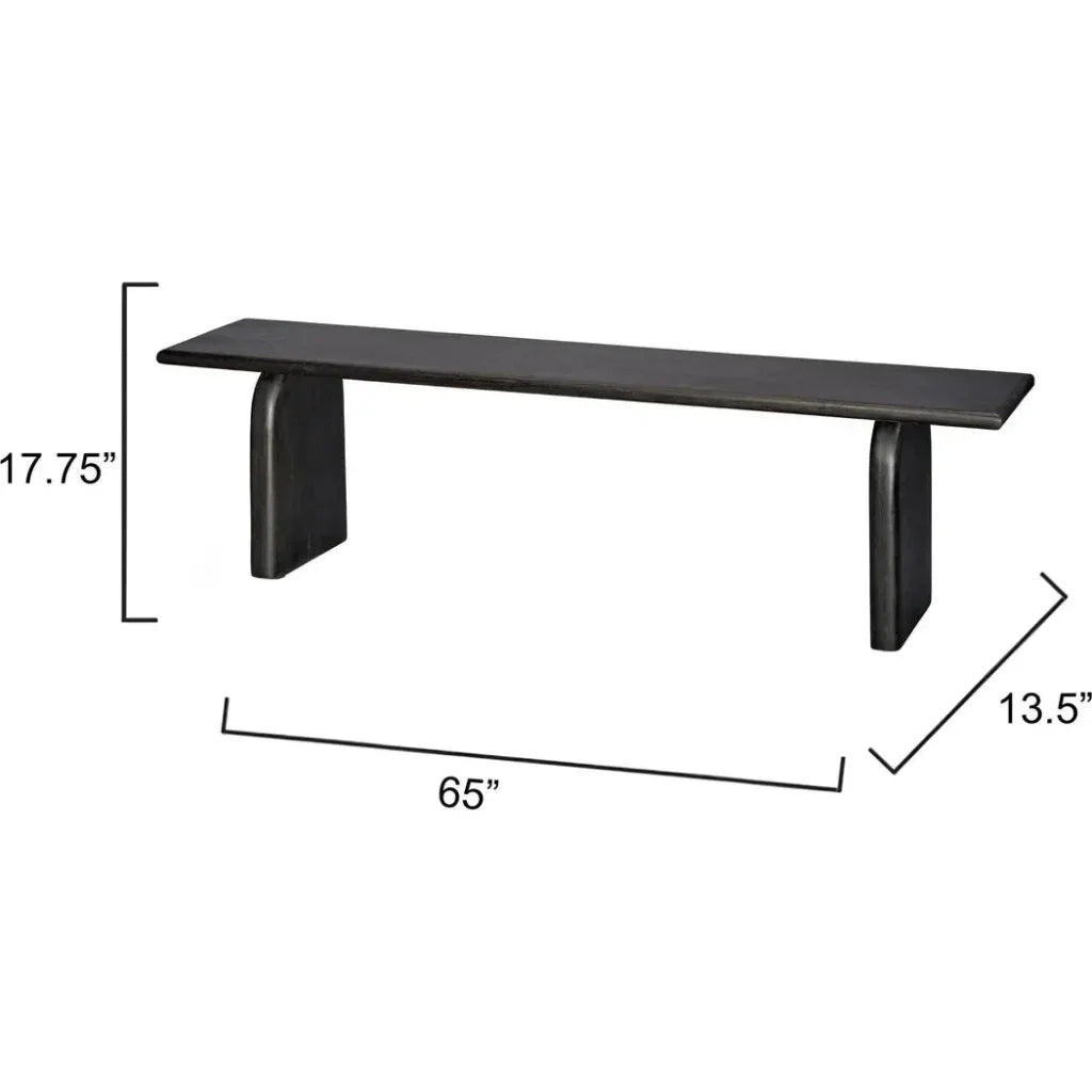 Arc Premium Mango Wooden Bench - LOOMLAN - Jamie Young - Bedroom Benches