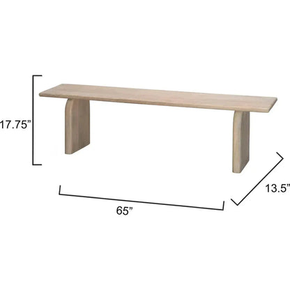 Arc Premium Mango Wooden Bench - LOOMLAN - Jamie Young - Bedroom Benches
