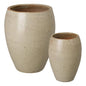 Arc Tropical Sand Ceramic Round Planter - LOOMLAN - Emissary - Planters