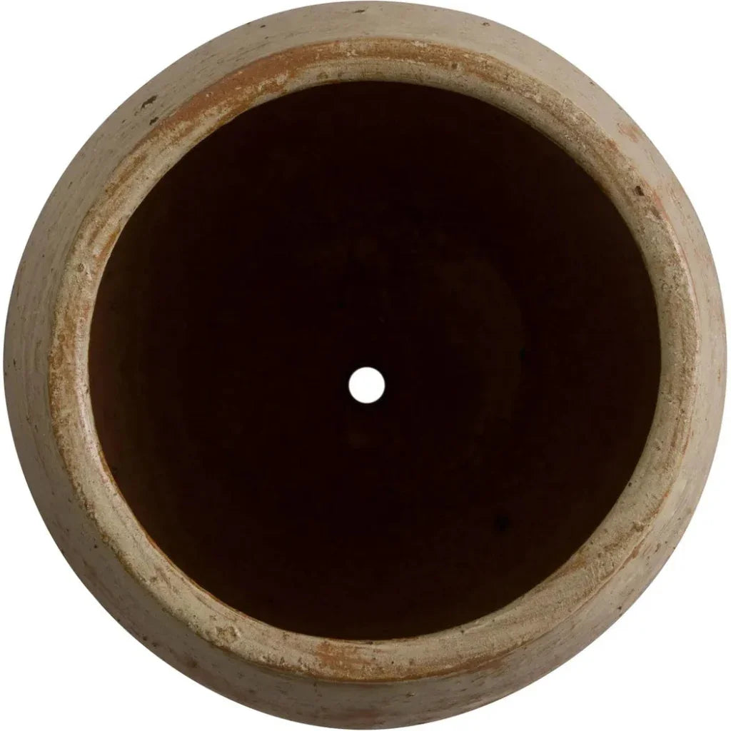 Arc Tropical Sand Ceramic Round Planter - LOOMLAN - Emissary - Planters