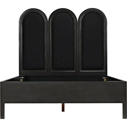 Arch Black Wooden Bed Frame - LOOMLAN - Noir - Beds