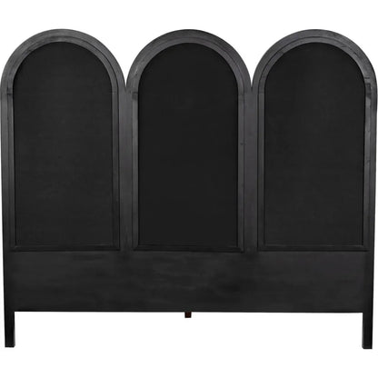 Arch Black Wooden Bed Frame - LOOMLAN - Noir - Beds