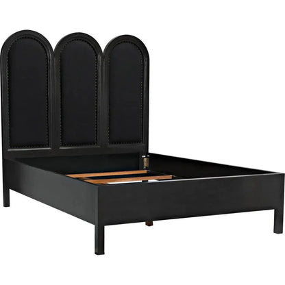 Arch Black Wooden Bed Frame - LOOMLAN - Noir - Beds