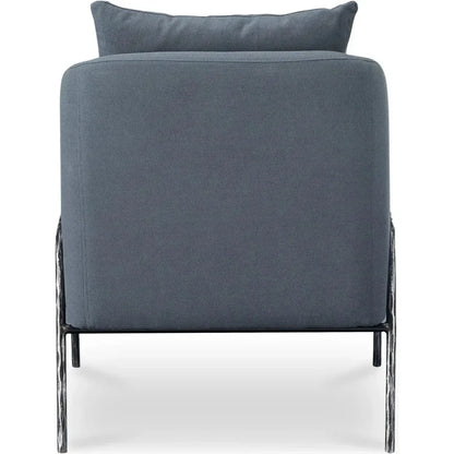 Archer Iron & Plywood Blue Arm Accent Chair - LOOMLAN - Moe's Home - Accent Chairs