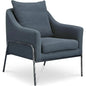 Archer Iron & Plywood Blue Arm Accent Chair - LOOMLAN - Moe's Home - Accent Chairs