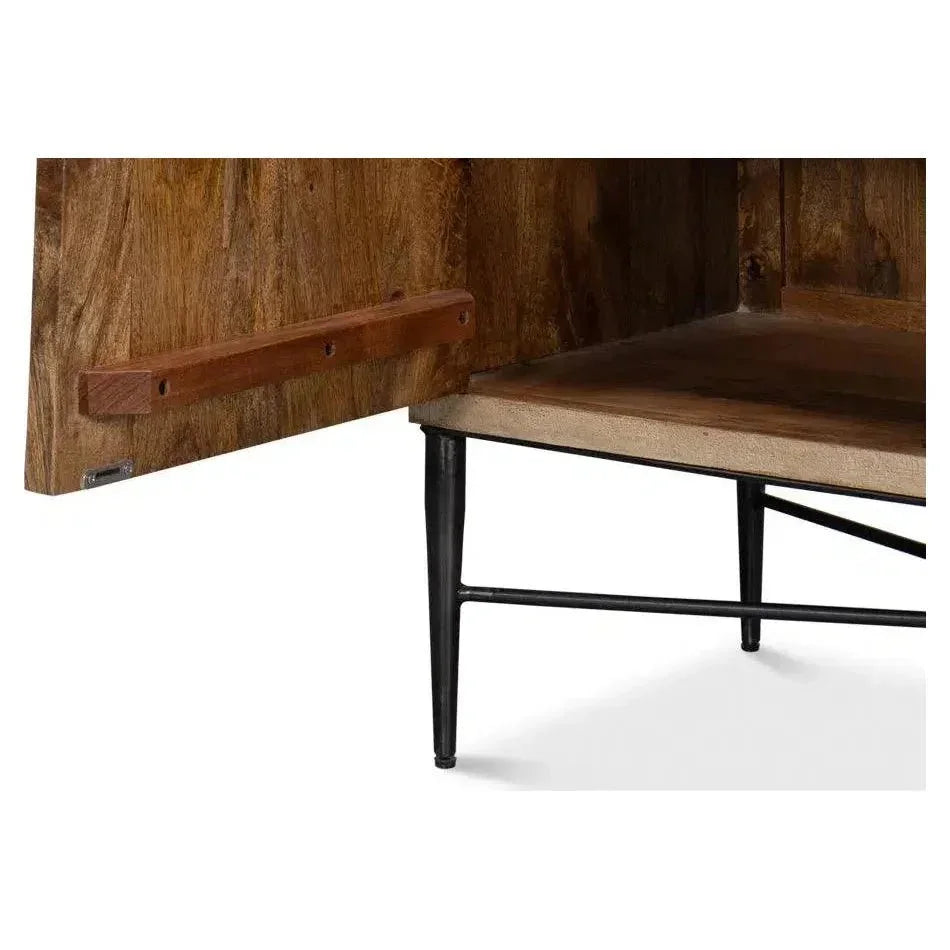 Archie Four Door Credenza for Dining Room - LOOMLAN - Sarreid - Sideboards