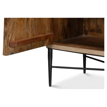 Archie Four Door Credenza for Dining Room - LOOMLAN - Sarreid - Sideboards