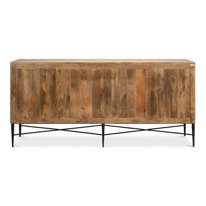 Archie Four Door Credenza for Dining Room - LOOMLAN - Sarreid - Sideboards