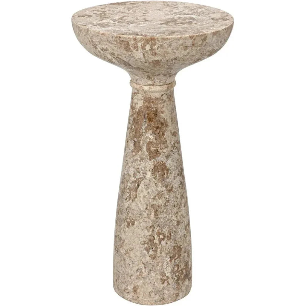 Architect Marble Round Side Table - LOOMLAN - Noir - Side Tables