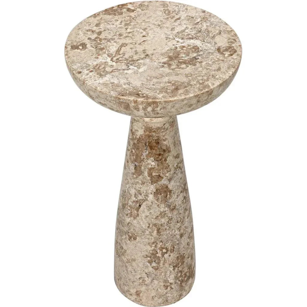 Architect Marble Round Side Table - LOOMLAN - Noir - Side Tables